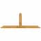 Ekena Millwork Portland Rough Sawn Timber Gable Bracket, Western Red Cedar, 96"W x 36"H x 6"D x 6"F, 9/12 Pitch GBW096X36X0606POR00RWR - alternate 1